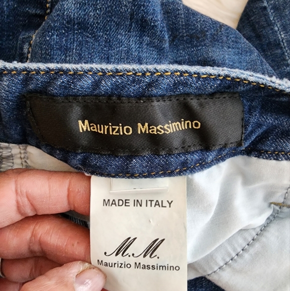 MAURIZIO MASSIMINO DARK WASH, MADE IN ITALY SIZE EU 42 STRAIGHT LEG - Picture 4 of 16